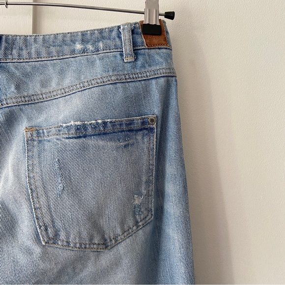 Zara TRF straight leg blue jeans exposed buttons - Size 40 (uk 12) - Picture 7 of 10